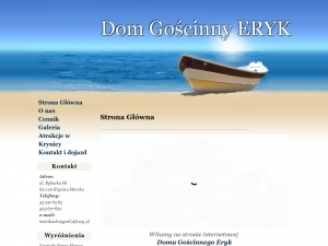 Potrzebujesz kwatery? Krynica Morska oferuje Dom Gościnny Eryk